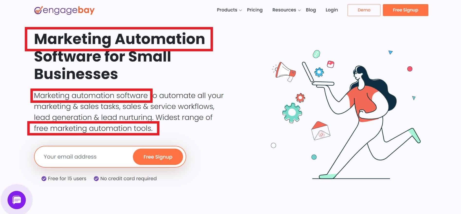 marketing automation page